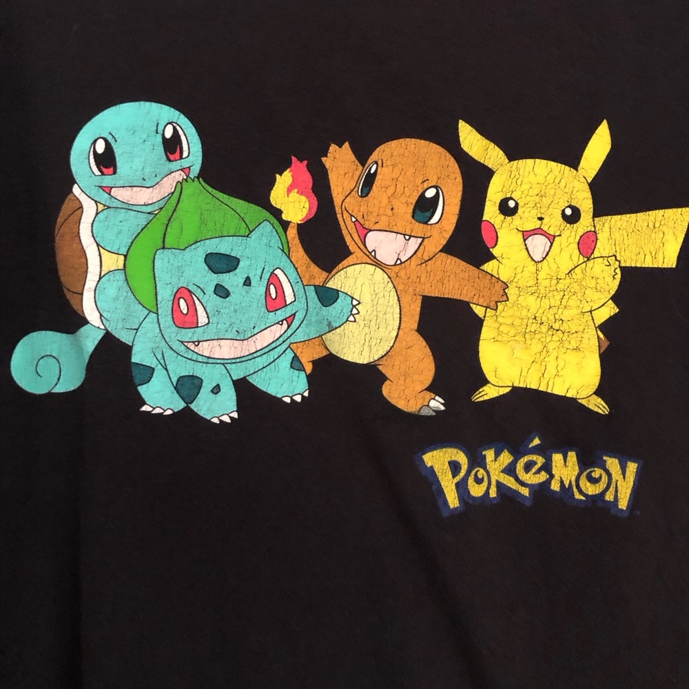 Pokemon T-Shirt Black Size Medium Short Sleeve - Picture 2 of 5